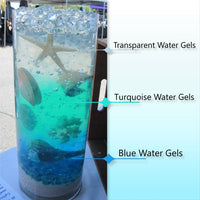 Floating Translucent Color Water Gels Accents-Including Premeasured Prep & Storage bag Kit for Best Floating Results! Vase Decorations