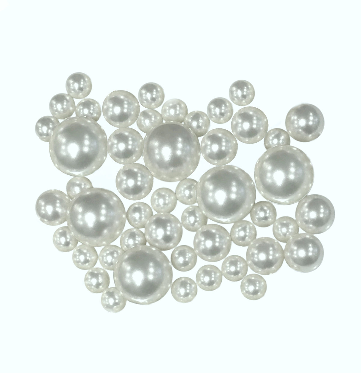 75 Floating White Pearls Large Sizes- Option of 3 Submersible Fairy Lights Strings Hidable Submersible Batteries- Fills 1 Gallon for Your Vases