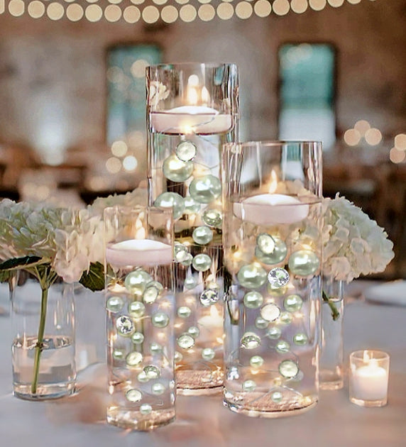 Transparent Water Gels Premeasured Kits-Each 1 Pkt Fills 1 GL of Gels for Floating Your Vase Decorations-No Guessing! Best Results-Not Including Pearls