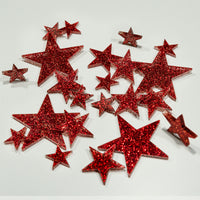 Floating Red Stars-Sparkling Large Sizes-Fills 1 Gallon for Your Vases-Option 3 Submersible LED Fairy Lights Strings with Hidable and Submersible Battery