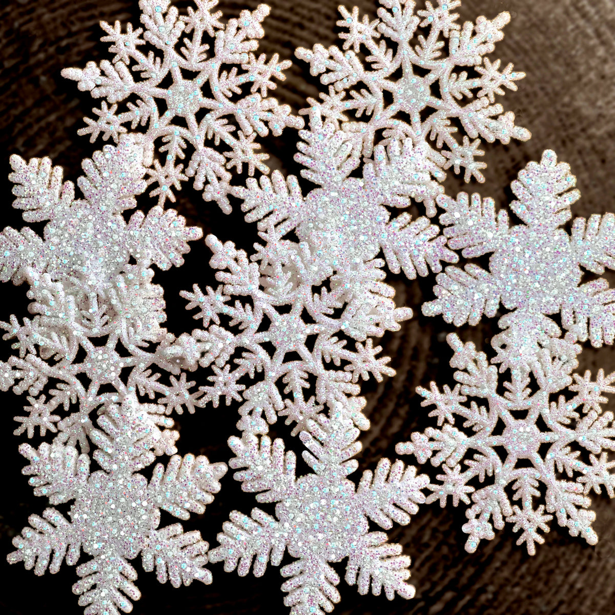 50 Floating White Snowflakes & Pearls-Plus Transparent Water Gels That Fills 1 Gallon for Your Vases- Option: 3 Submersible LED Fairy Lights Strings with Hidable & Submersible Batteries